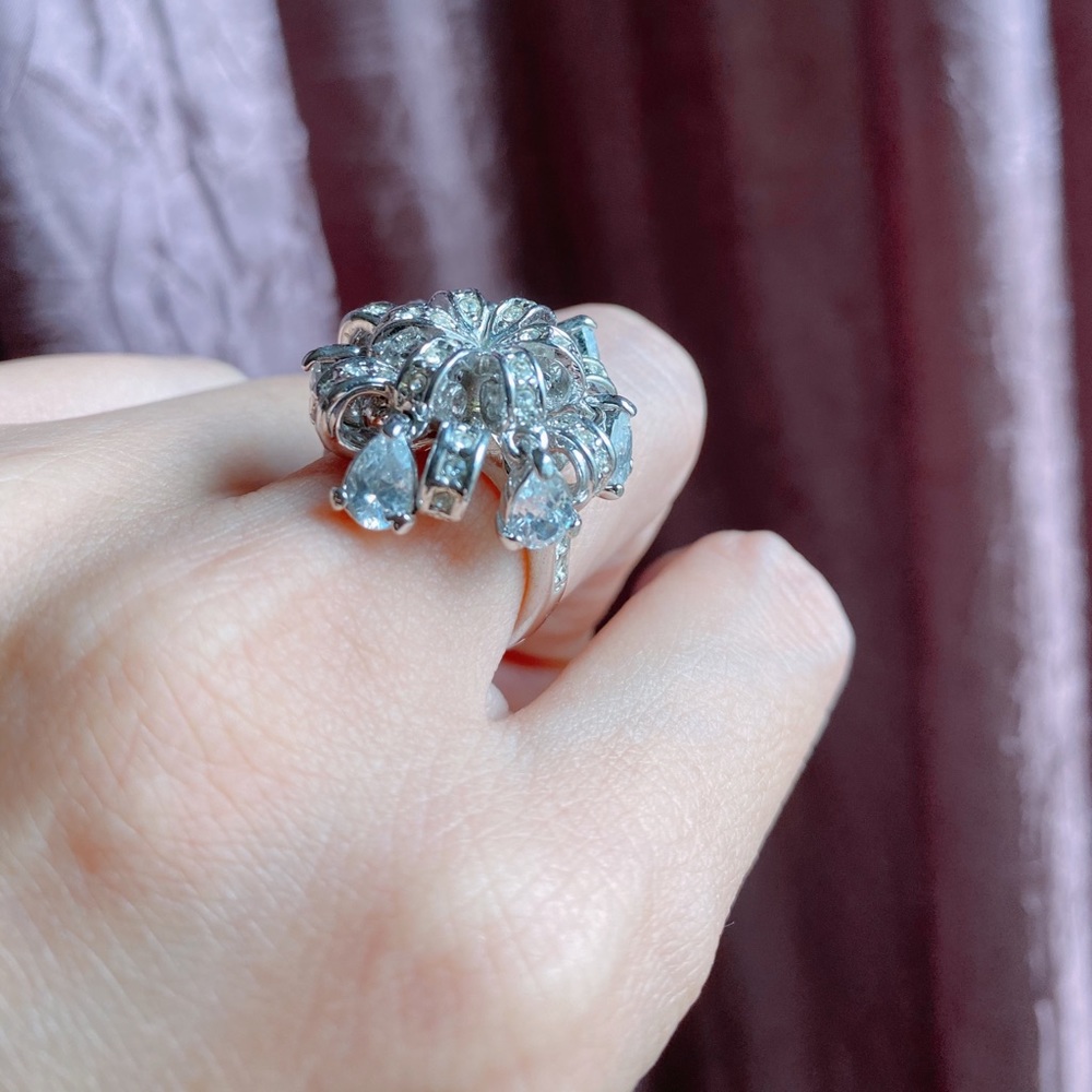 Crystal Cocktail Ring